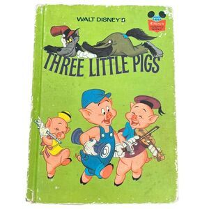Walt Disney Three Little Pigs
Wonderful World of Reading Hardcover 
Vtg 70s 1972